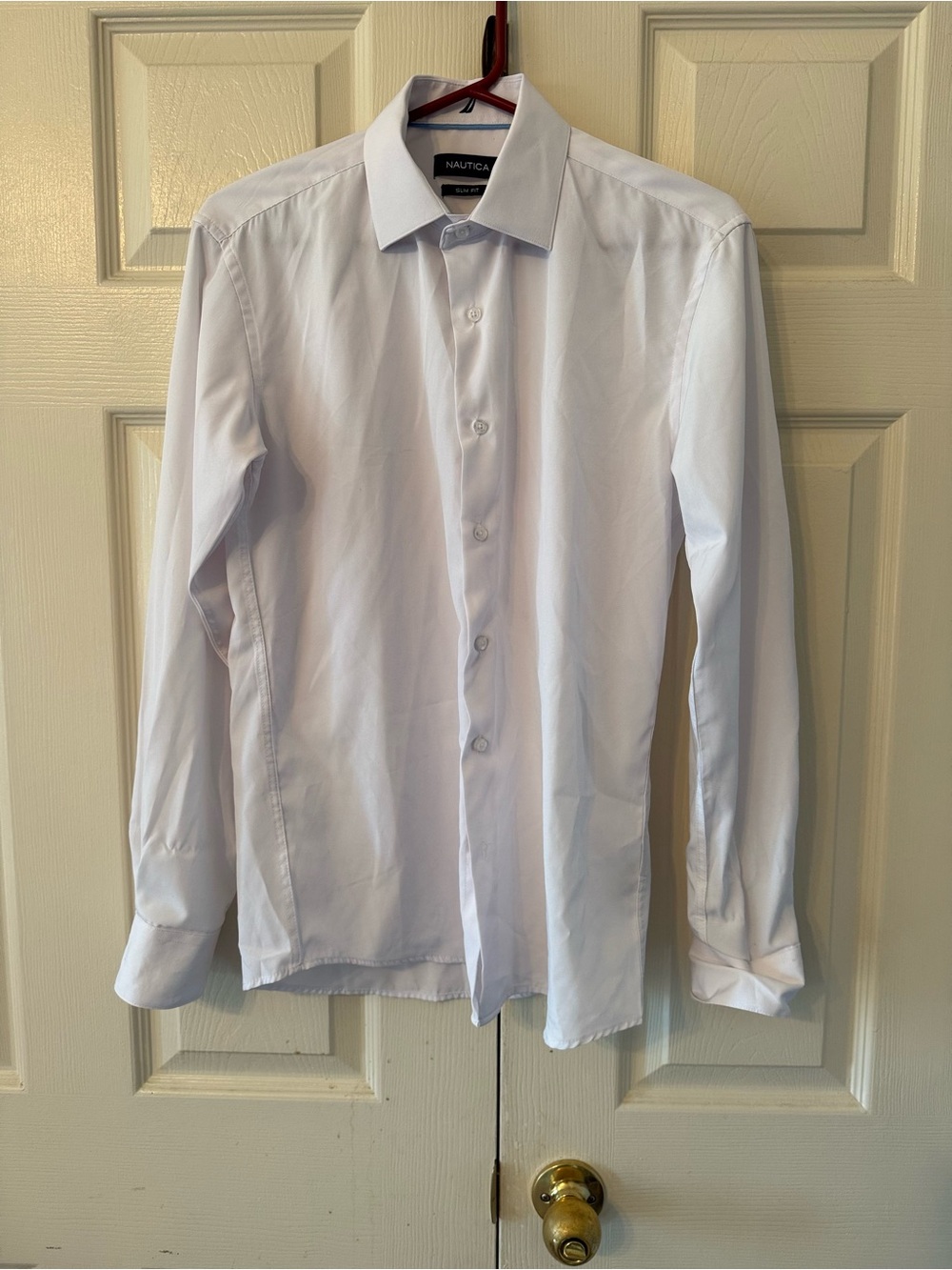 Nautica Men’s Light Blue Dress Shirt - Long Sleeve Button-Up